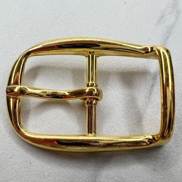Vintage Gold Tone Simple Basic Belt Buckle for up to 1 Inch Belt - Picture 1 of 8